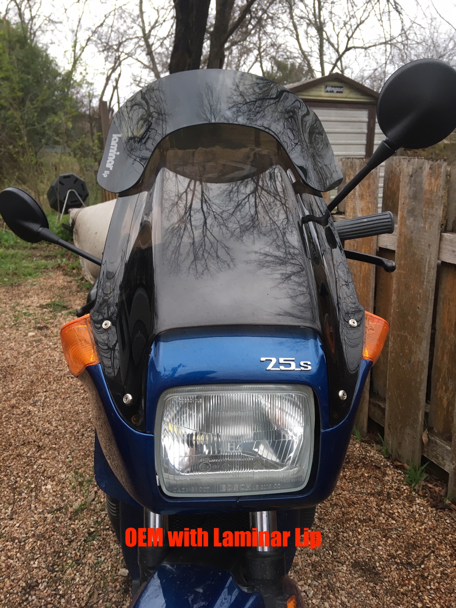 Bmw k75 clearance windshield